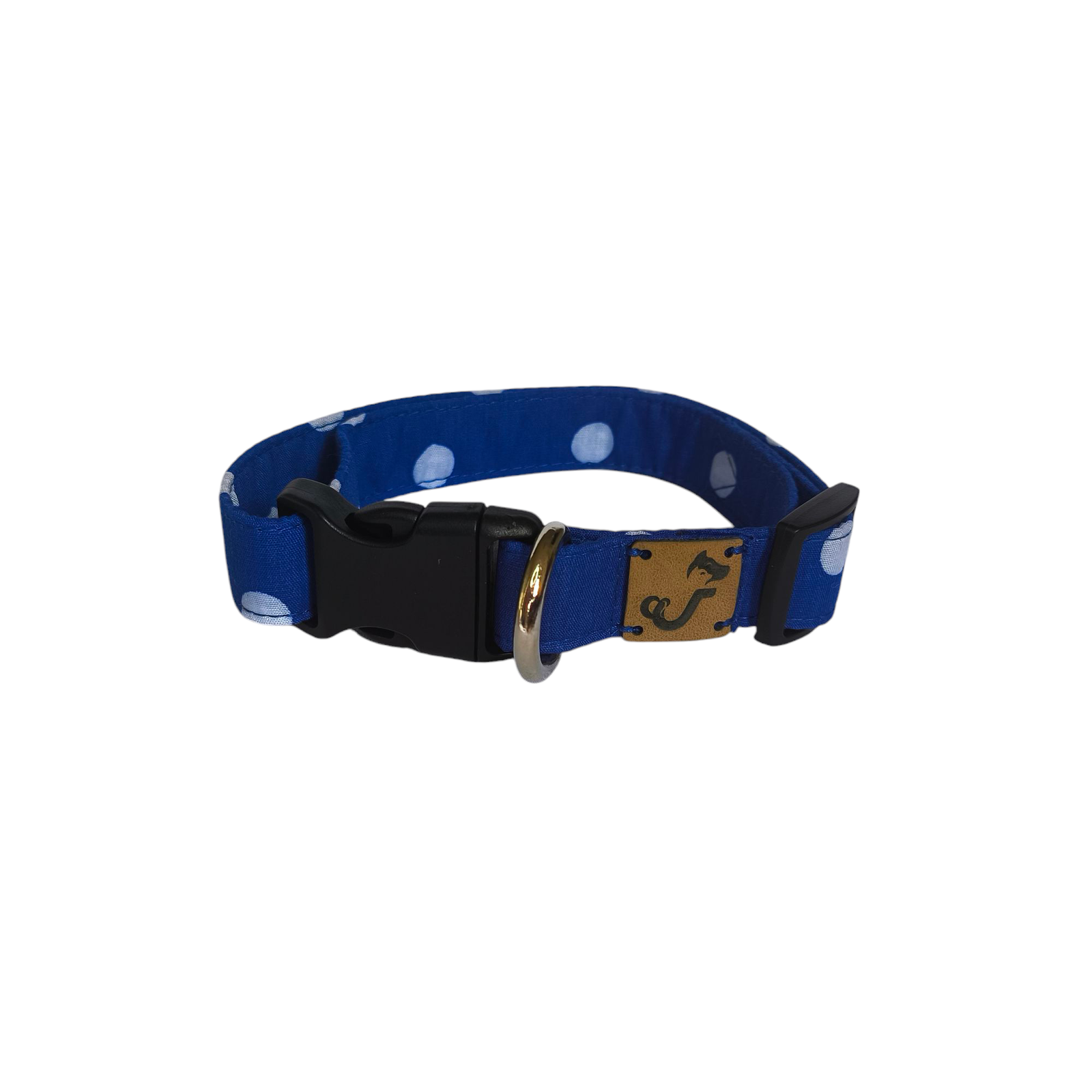 COLLAR PERRO AZUL CON SUPER PUNTOS