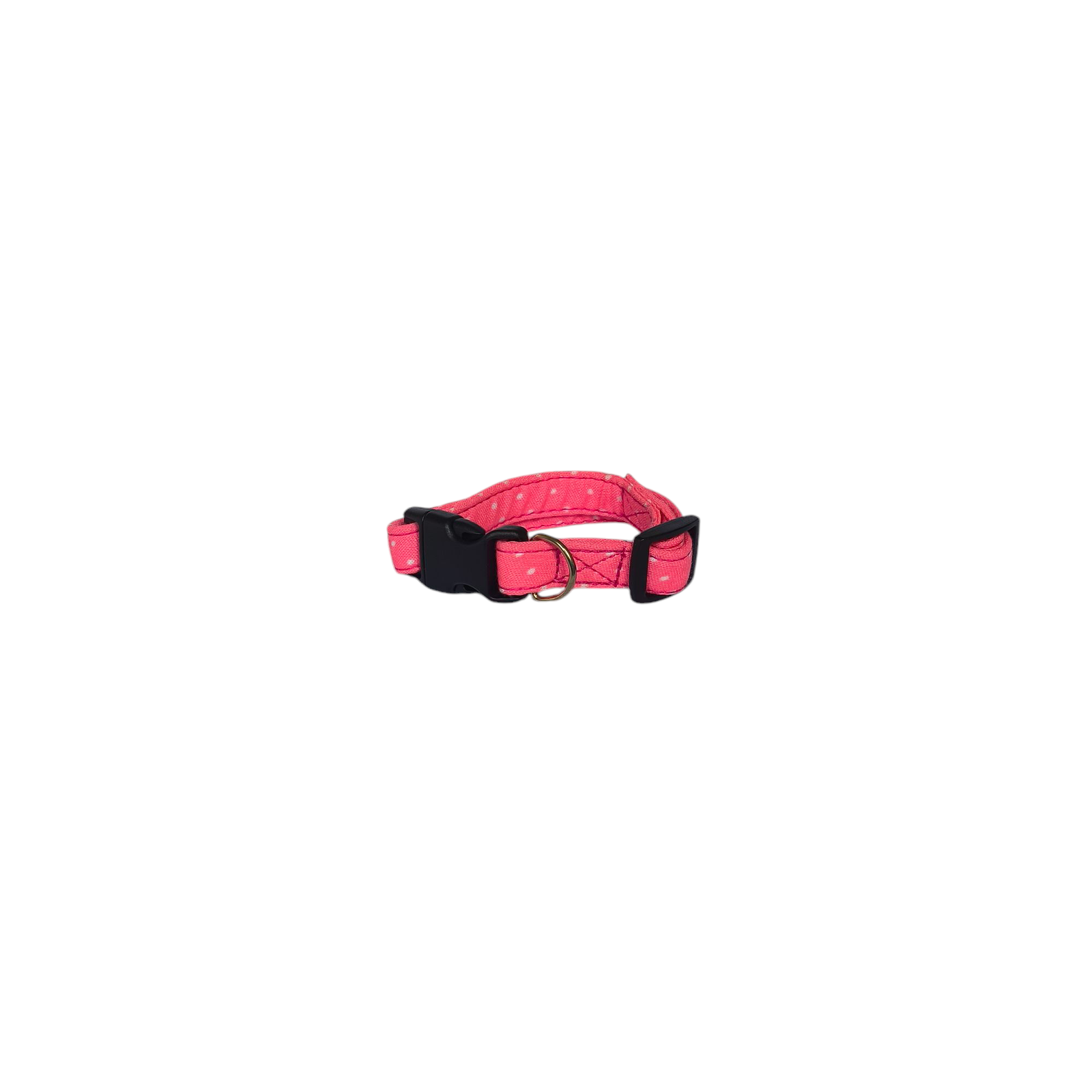 COLLAR PERRO FUCSIA FOSFO CON MINI PUNTOS