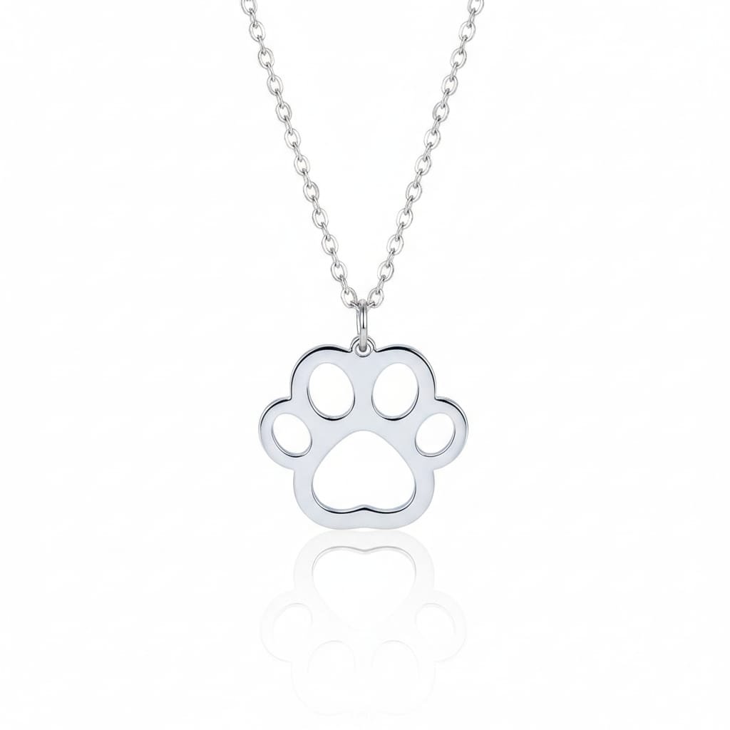Collar perro huella silueta